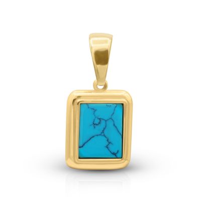 Colgante Turquesa [Bañado en Oro de 18K]