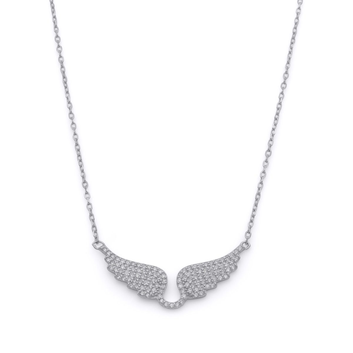 Angel Wing Necklace  Fine jewelry solid silver gold-finish necklaces  bracelets earrings
