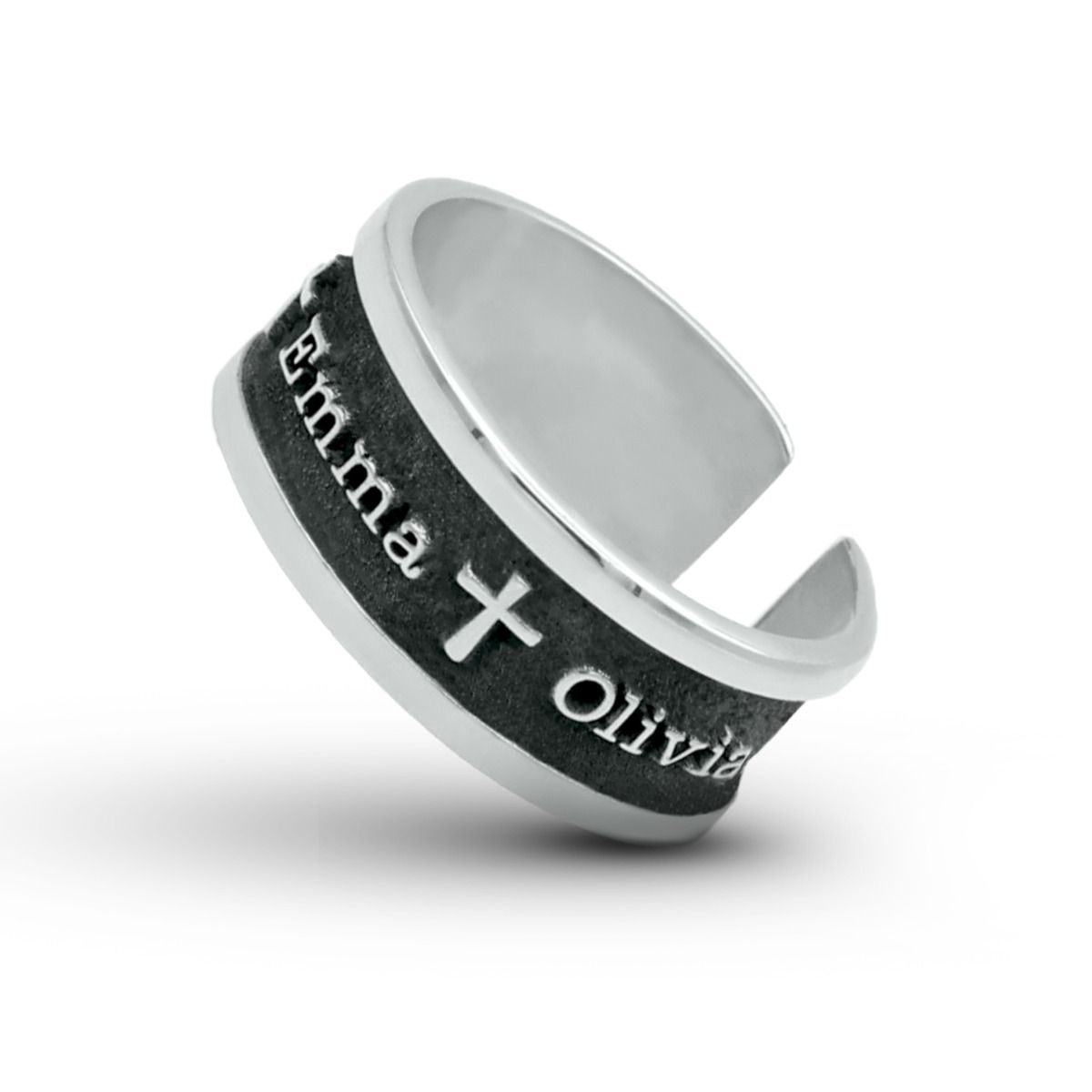 S925 Rings with Pet Names - Sterling Silver Wave Ring by Talisa