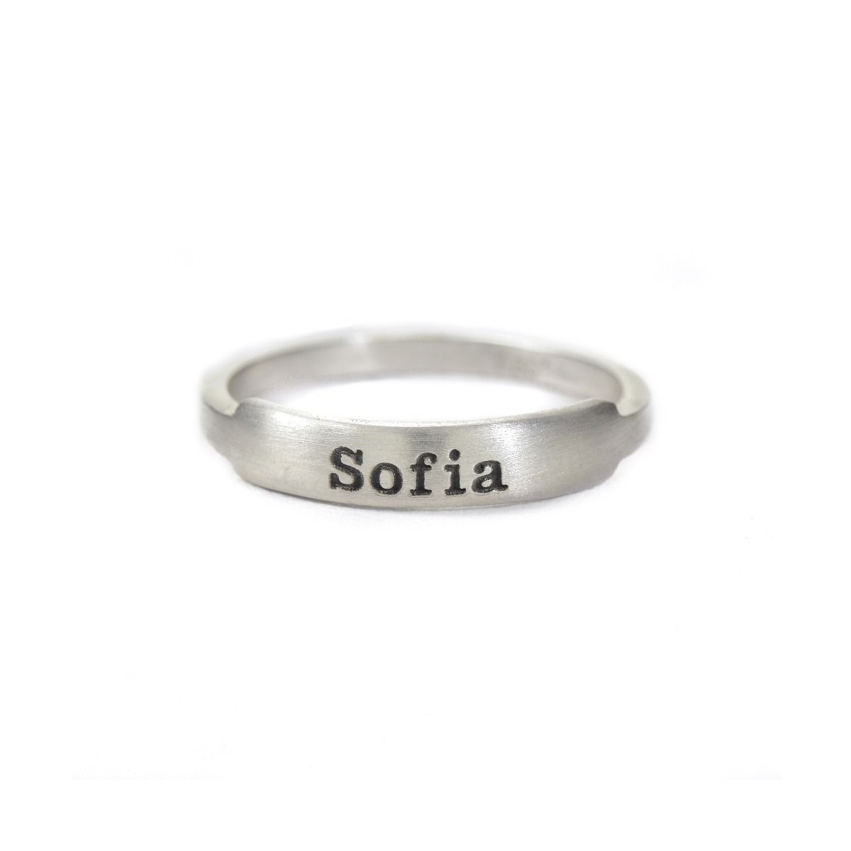 S925 Rings with Pet Names - Sterling Silver Wave Ring by Talisa