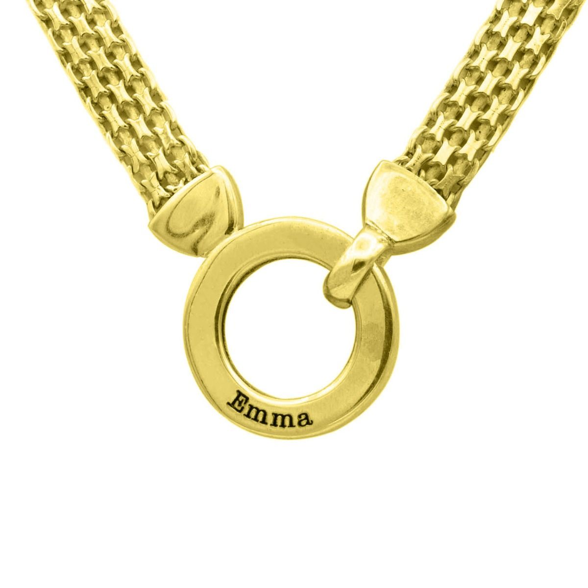 Herringbone Gold Plated Necklace 