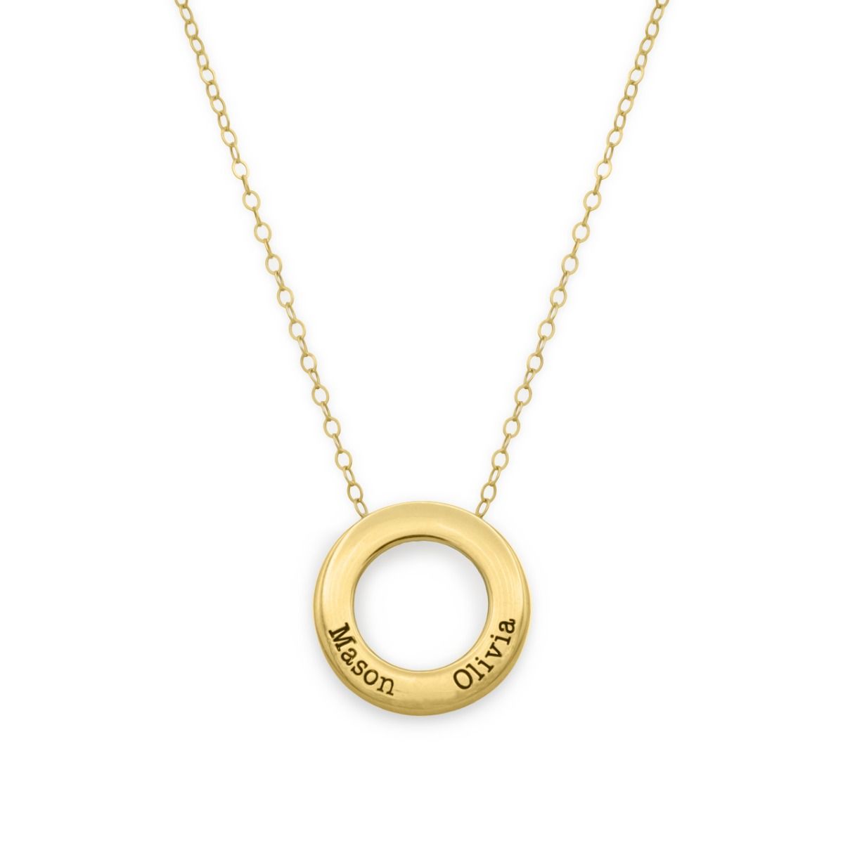 Circle hotsell name necklace