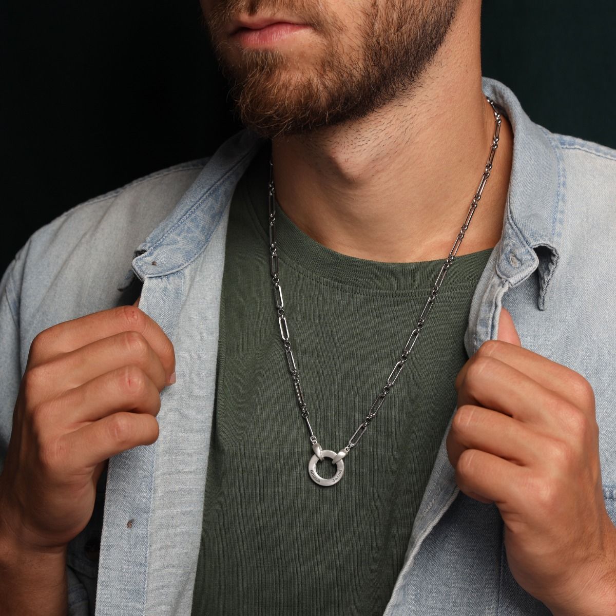 Anchor Rope Chain - Classic Men Necklace in Silver by Talisa