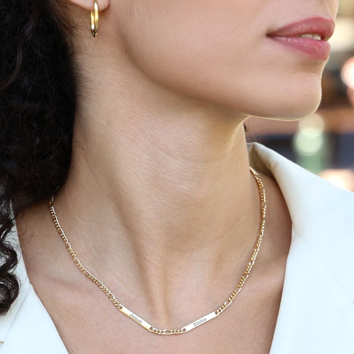 Figaro chain name shop necklace