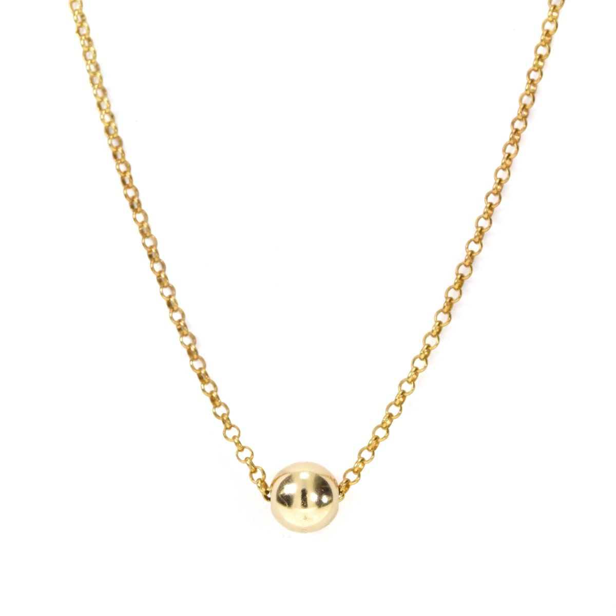 Gold ball Necklace|Minimalistic chain collection – Summer Gems