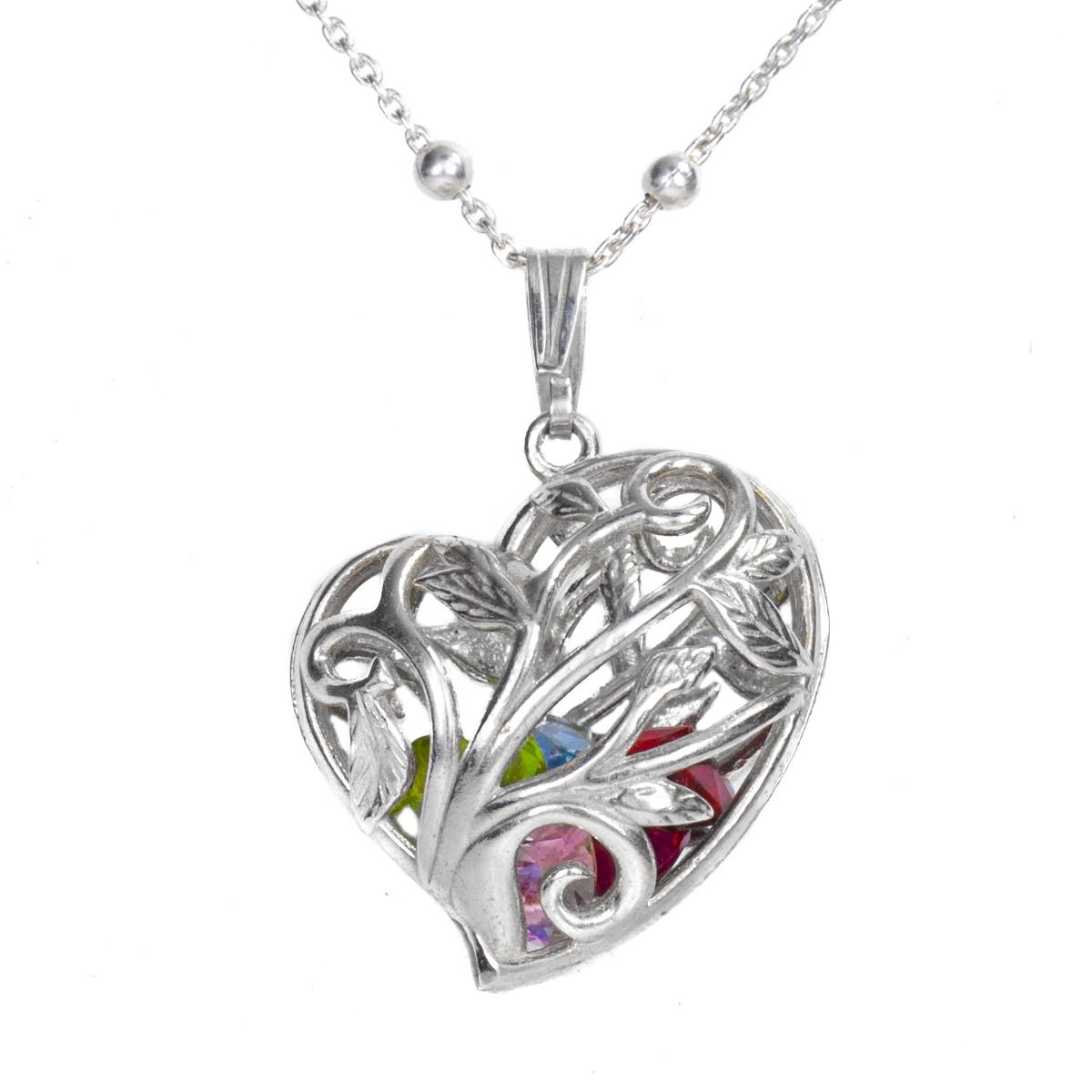 Cage necklace with discount birthstones