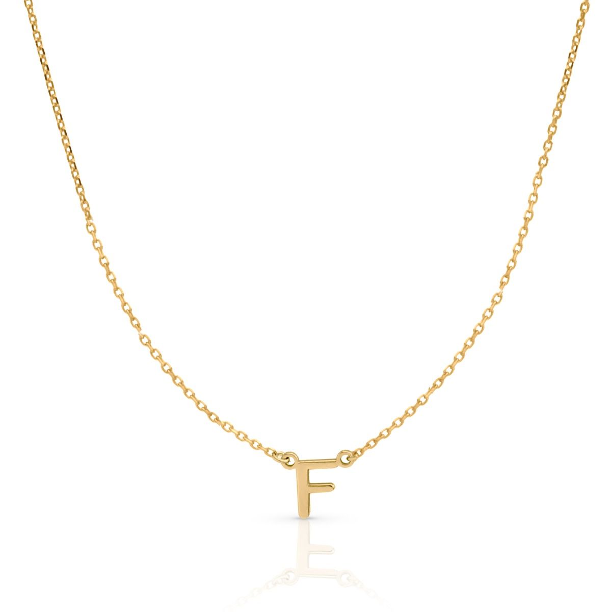 Necklace with discount letter gold