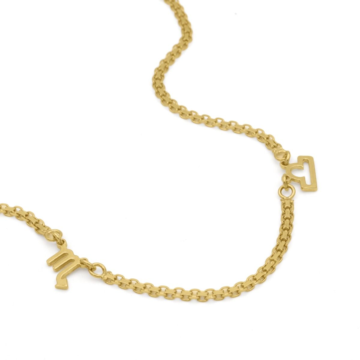 Helena Zodiac Milanese Chain Necklace 18K Gold Plated