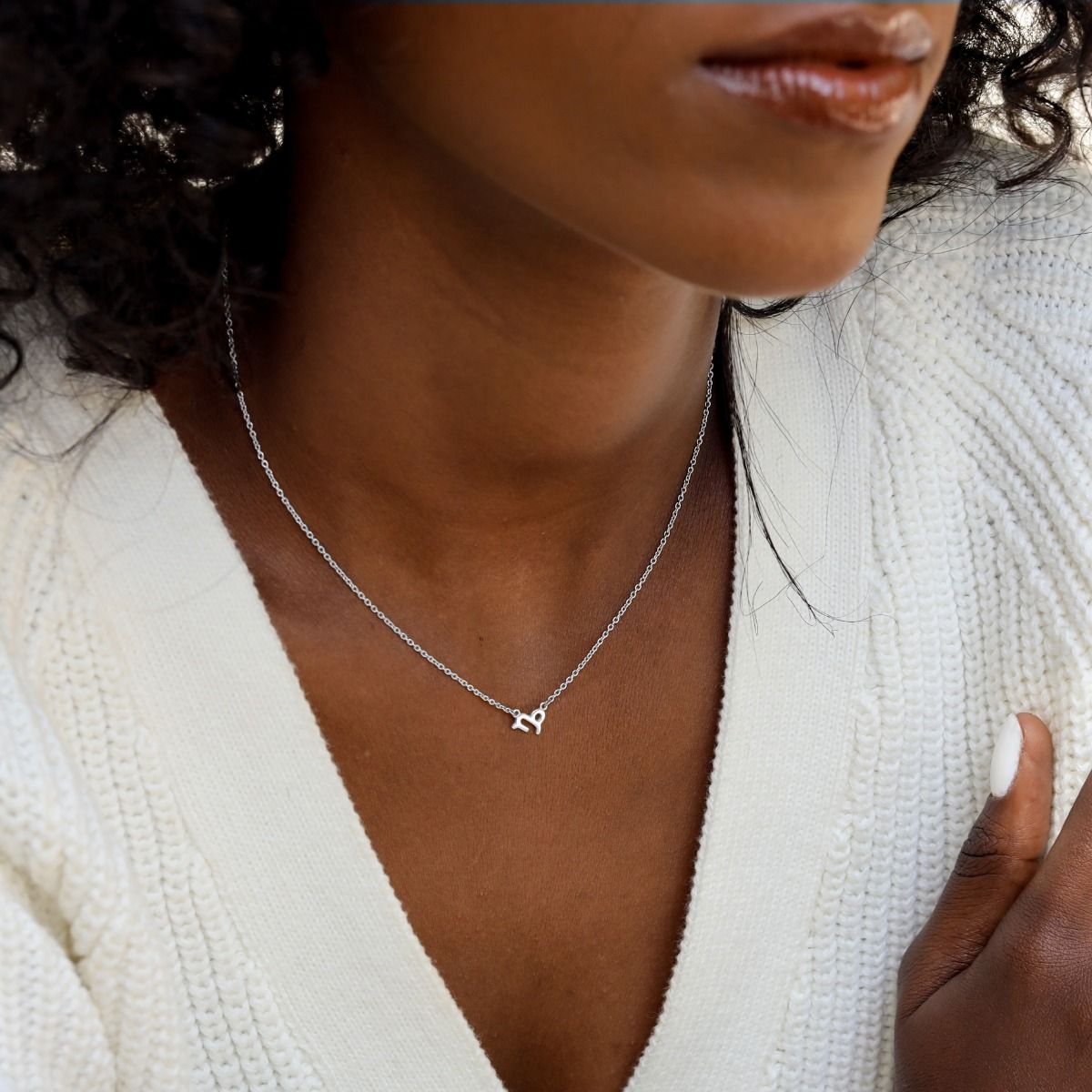 Helena Zodiac Sterling Necklace for Her Silver Talisa