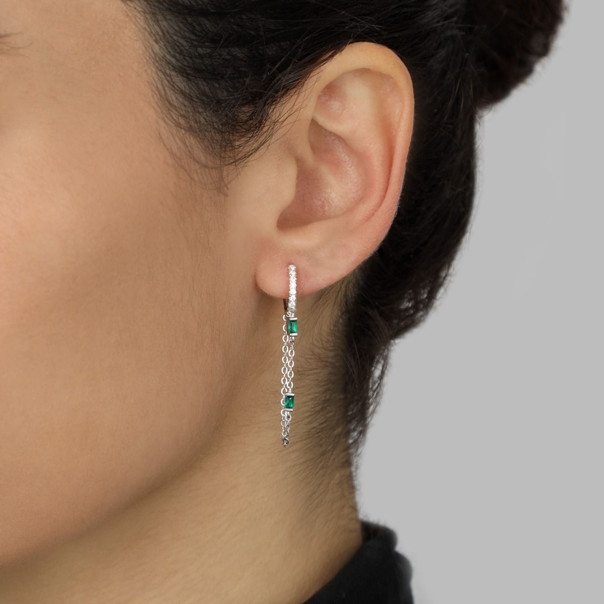 Emerald hoops store
