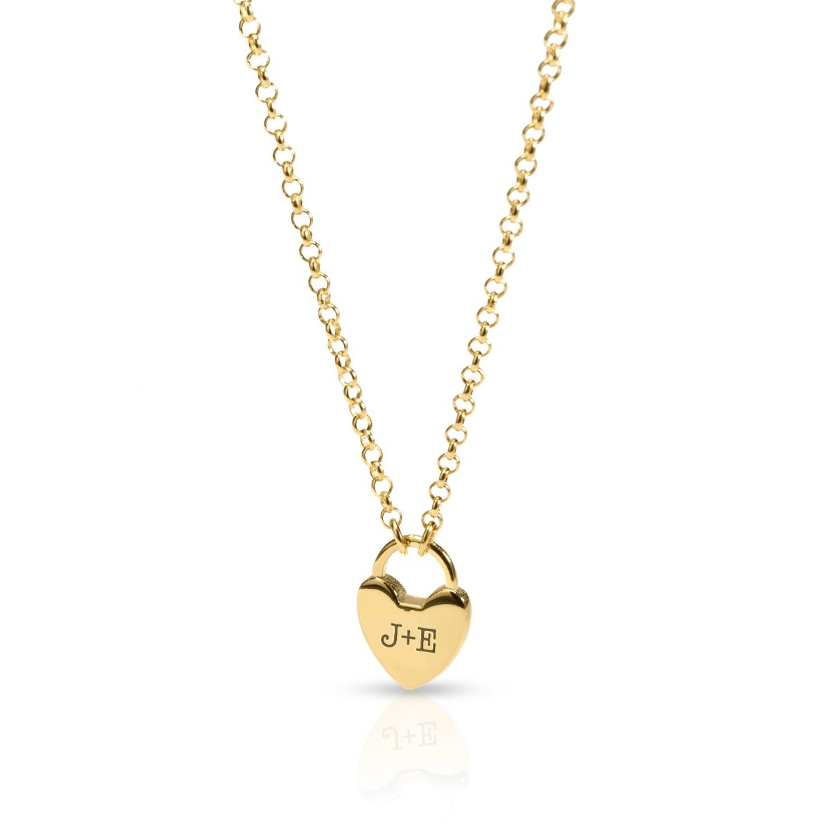 Ties of the Heart Necklace with Initials 14 Karat Gold Talisa