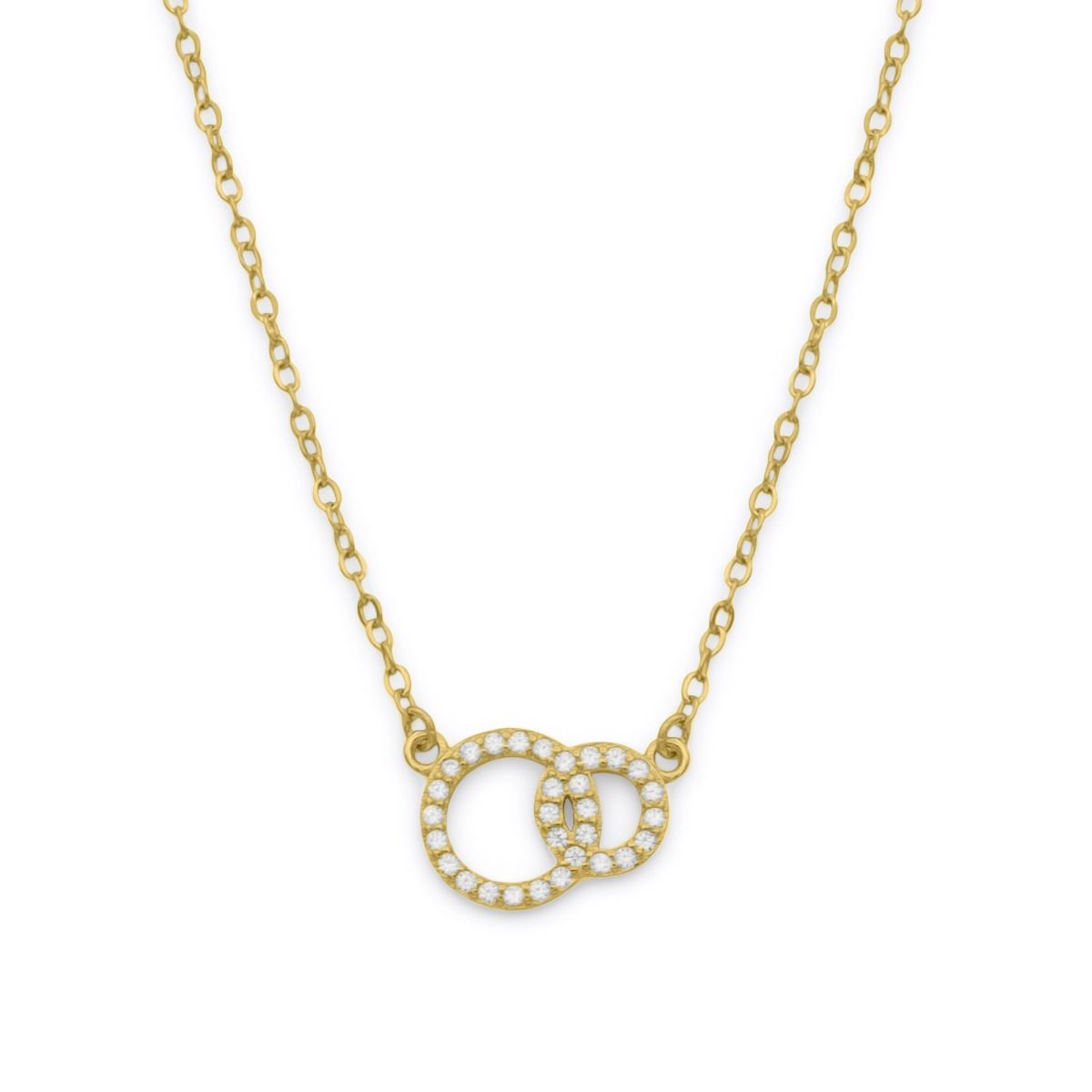 Double Circle Necklace Paperclip Chain Necklace Interlocking -  Hong  Kong