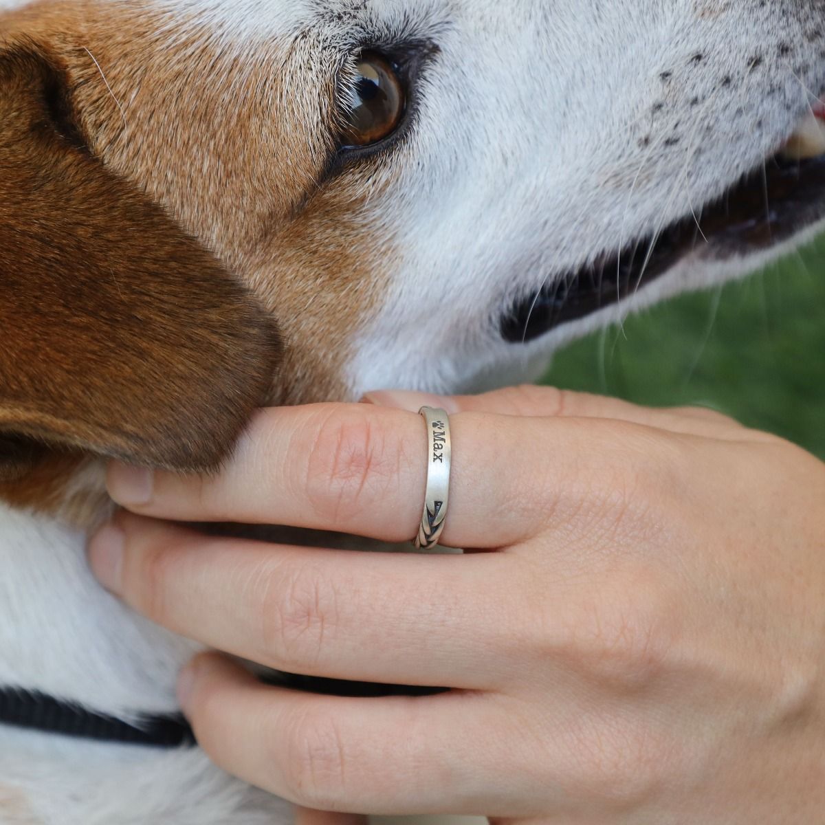 Dog name ring sales
