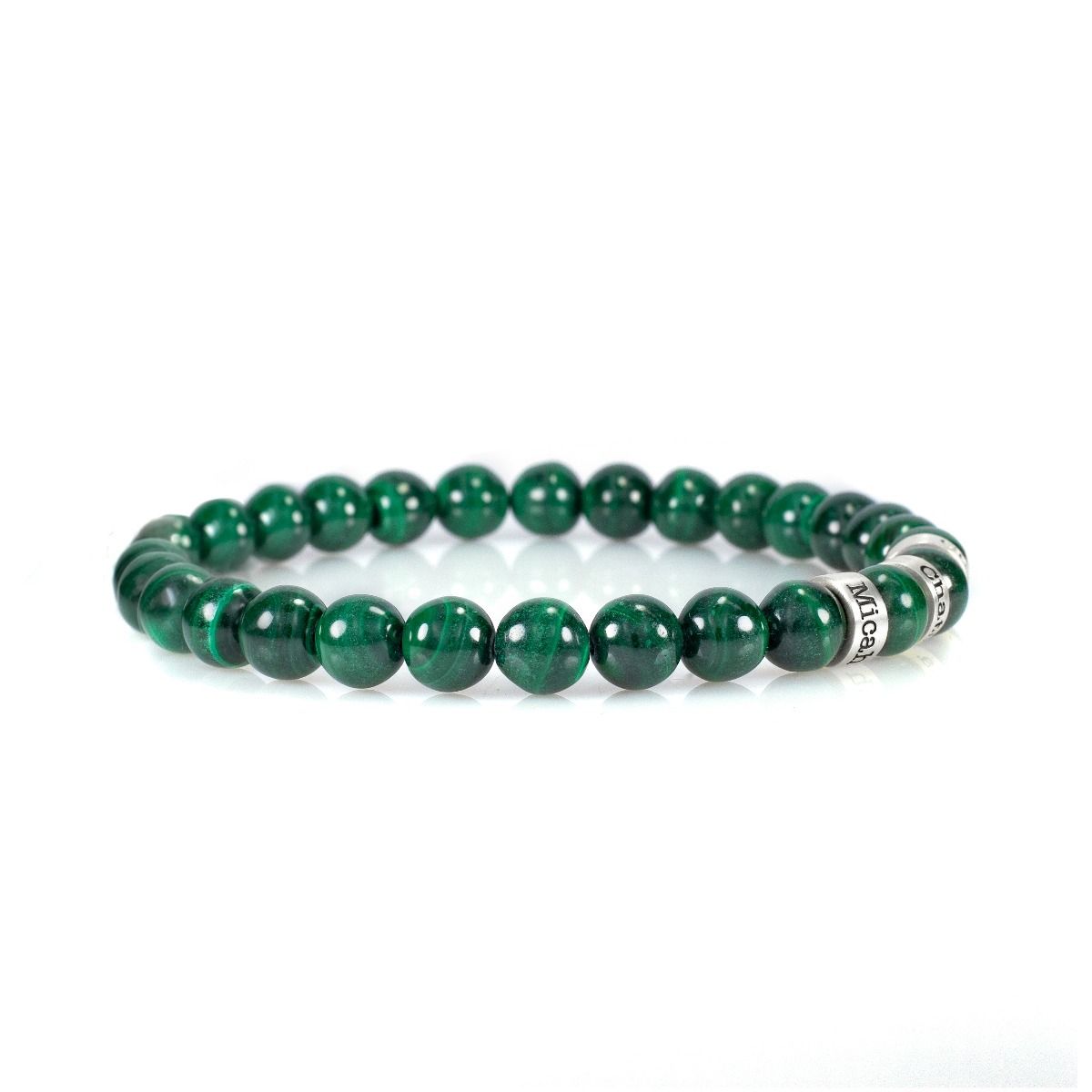 Malachite Bracelet - Engraved Bracelets 