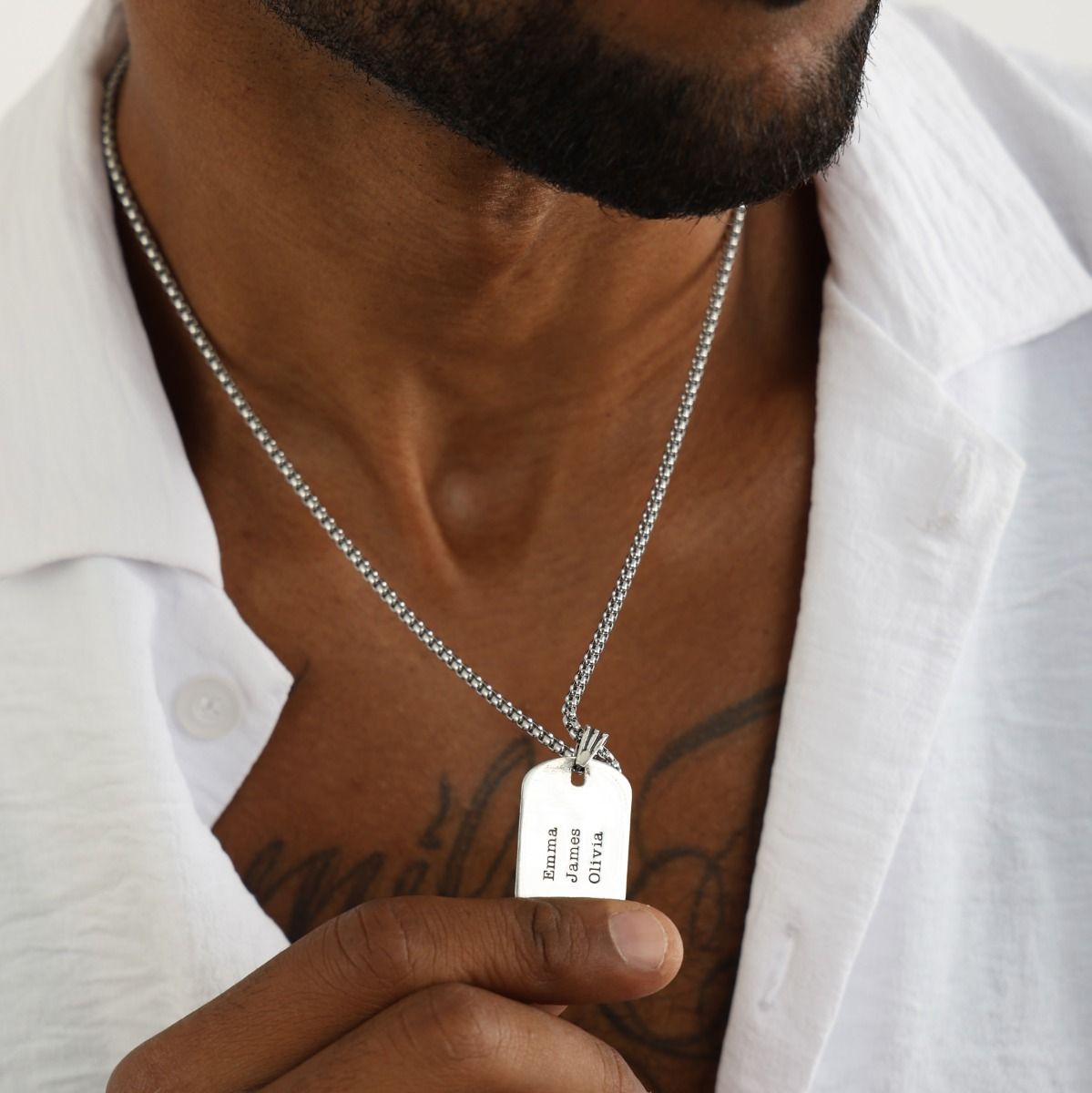 Mens cross necklace personalized clearance