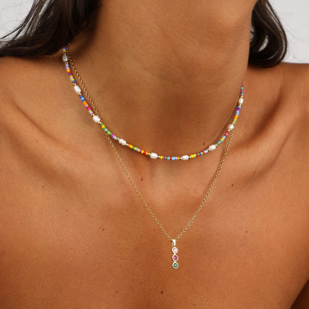 Customizable Triple Gemstone Necklace – Melissa Joy Manning Jewelry
