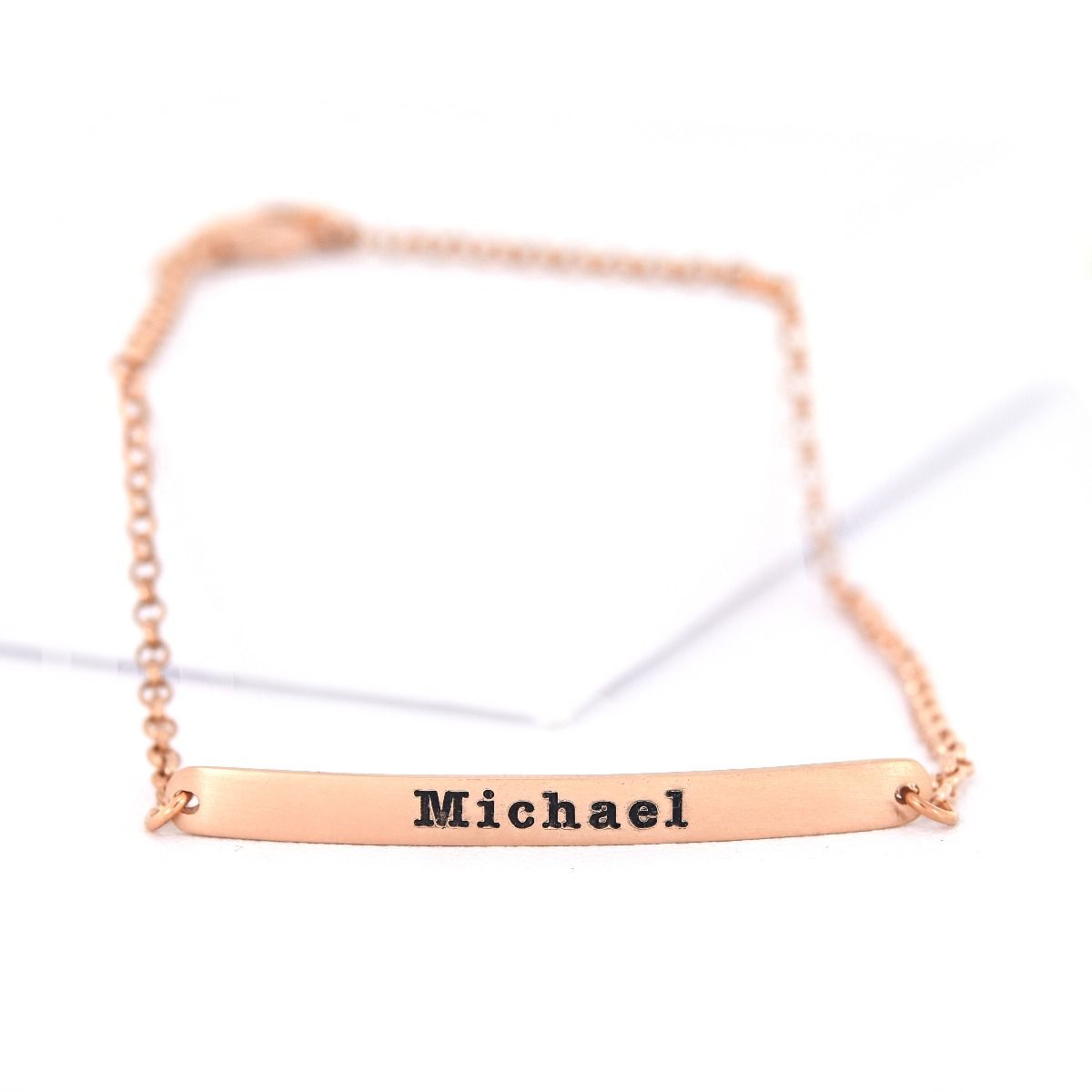 My Favorite Word Bracelet Rose Gold Plated