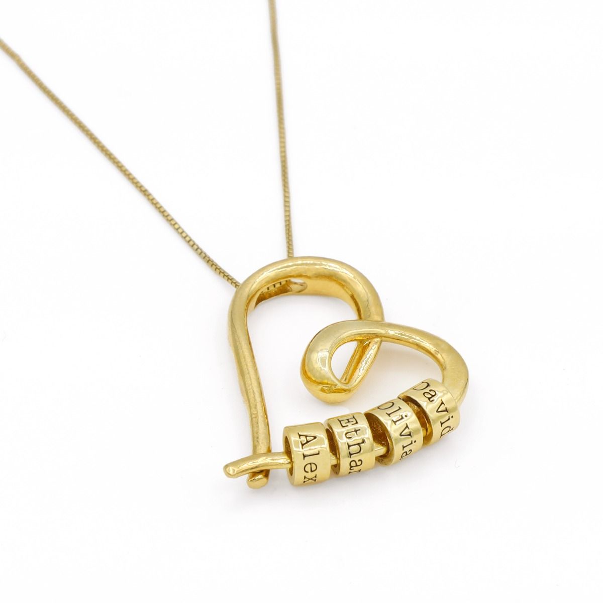 Ties of the Heart Gold Plated Name Necklace Anniversary Presents for Nanny