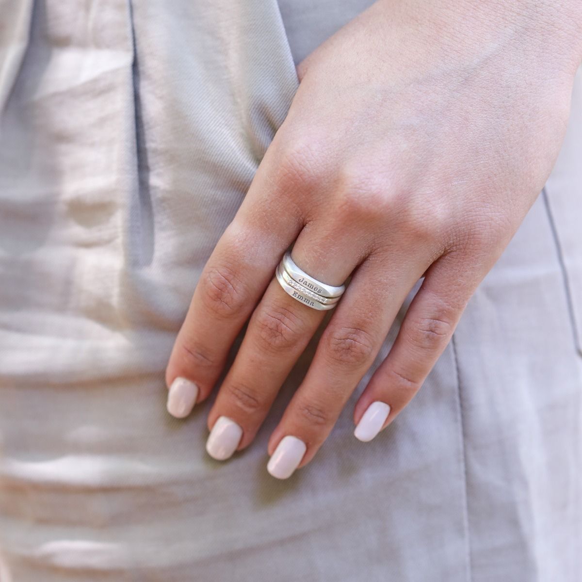 Kids name rings top