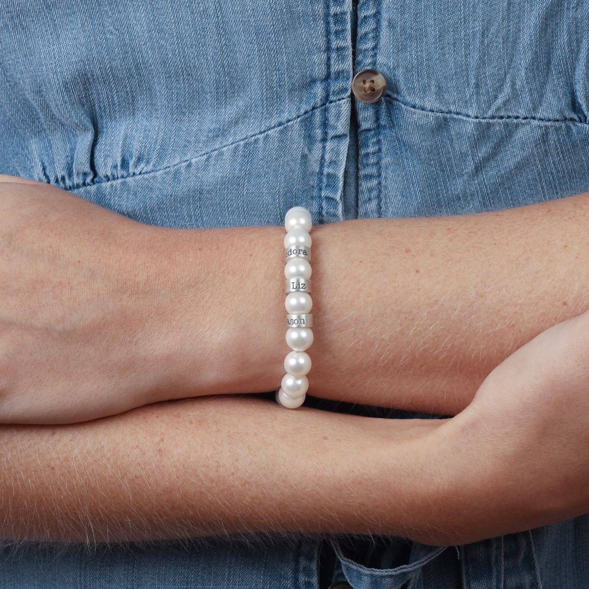 Bracelet perles facettes - Evanoa - Créatrice belge - Fait main