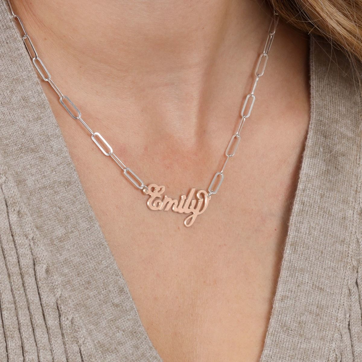 Real rose on sale gold name necklace