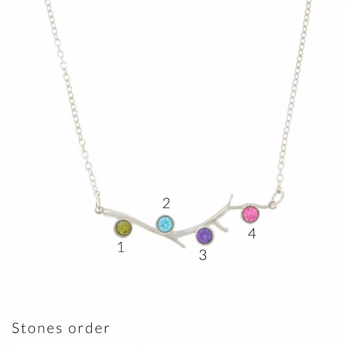 June Birthstone Necklace, Personalised, Sterling Silver, Swarovski Crystal  - CONNIK JEWELLERY