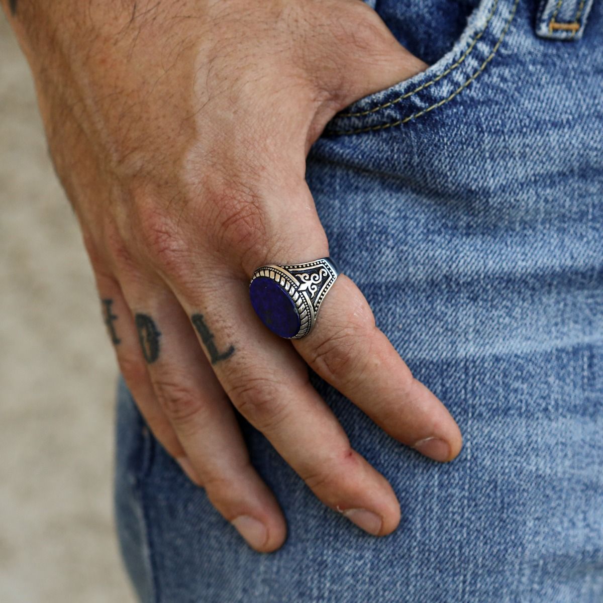 Amazon.com: Man Lapis Lazuli Ring, Natural Lapis Ring, Turkısh Handmade Lapis  Ring, Blue Lapis Lazuli Ring, 925k Sterling Silver Ring, Gift For Him :  Handmade Products