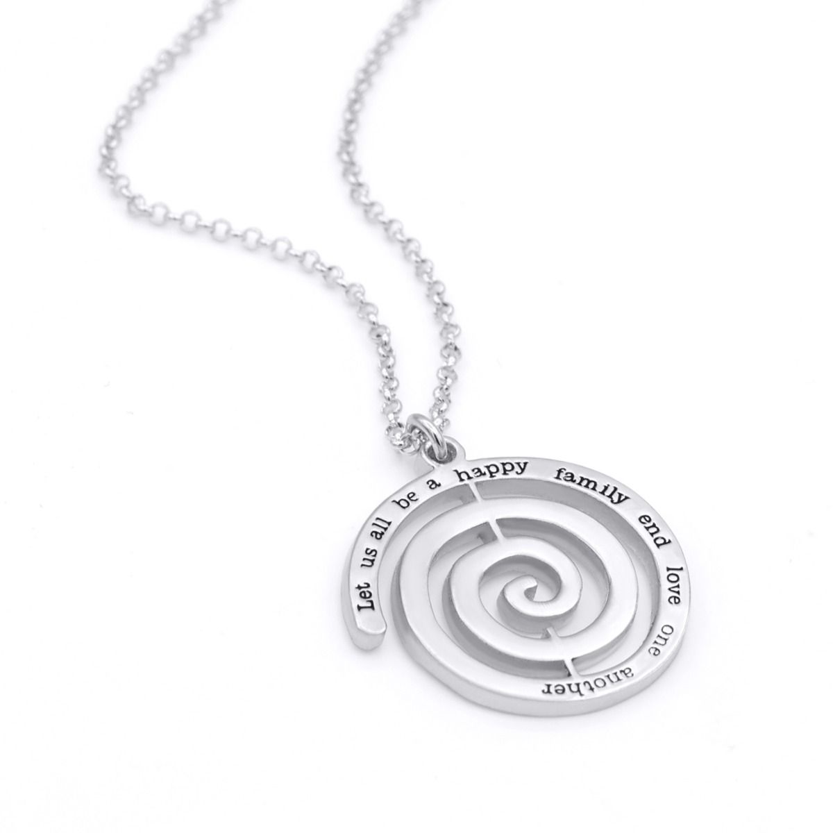 Spiral Necklace, Black Necklace, Necklaces for Women, Statement