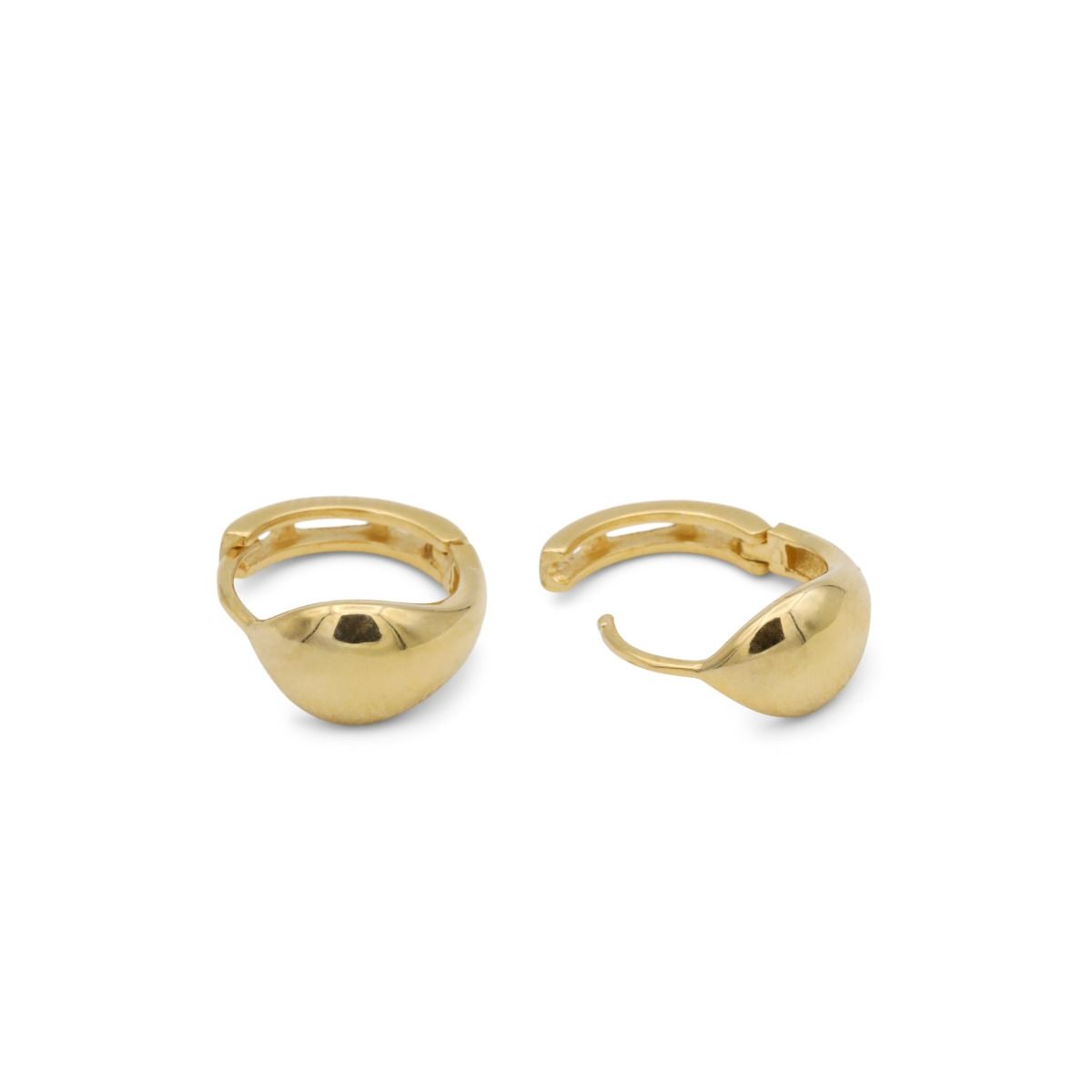 Dazzling Pearl Hoop Earrings - Medium Size in 18K Gold Plating by Talisa