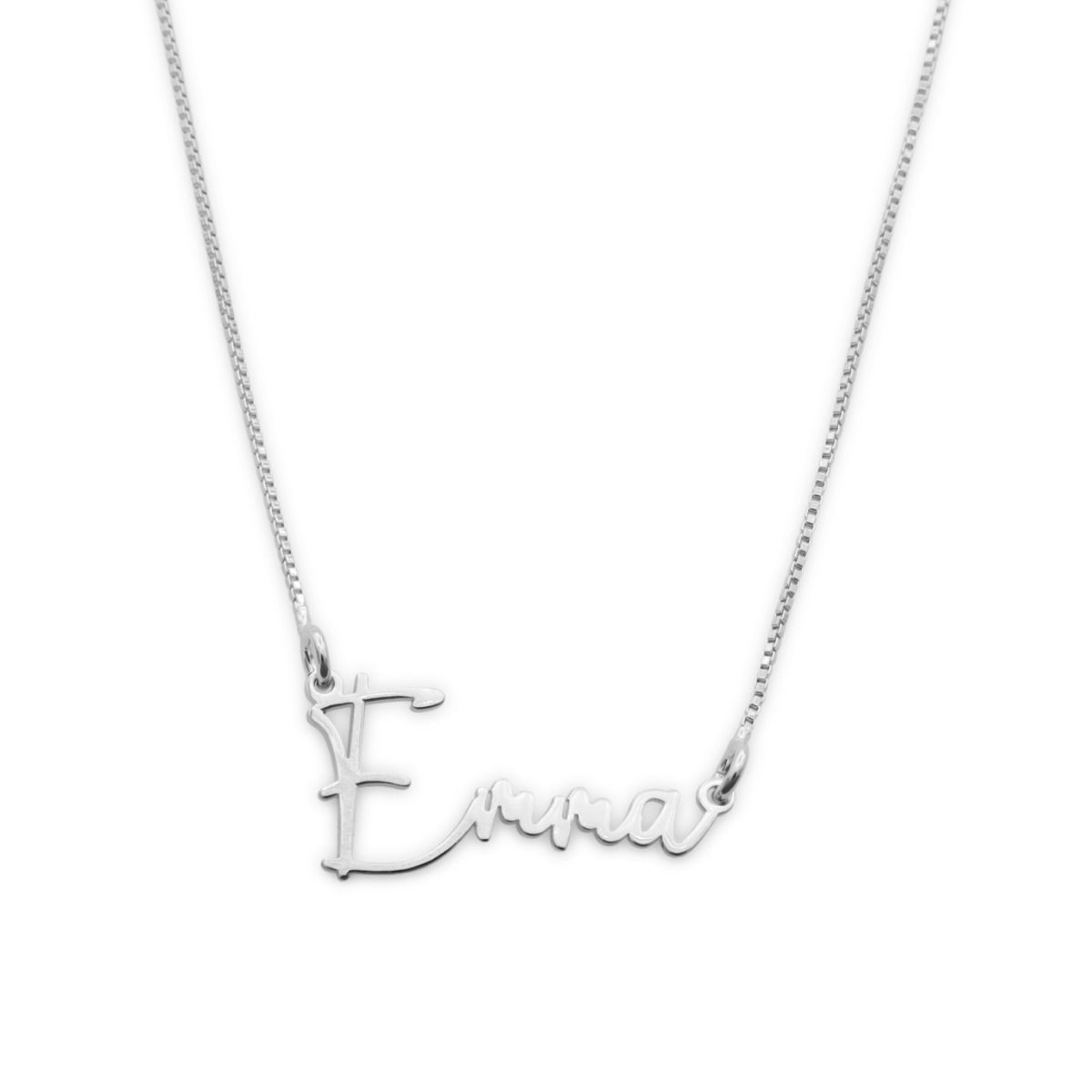 Signature Name Necklace - Silver
