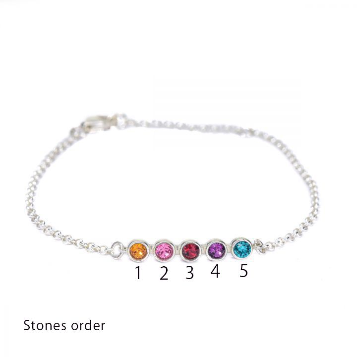 1234567 or 8 Birthstone Bracelet Custom Bracelet -  Canada