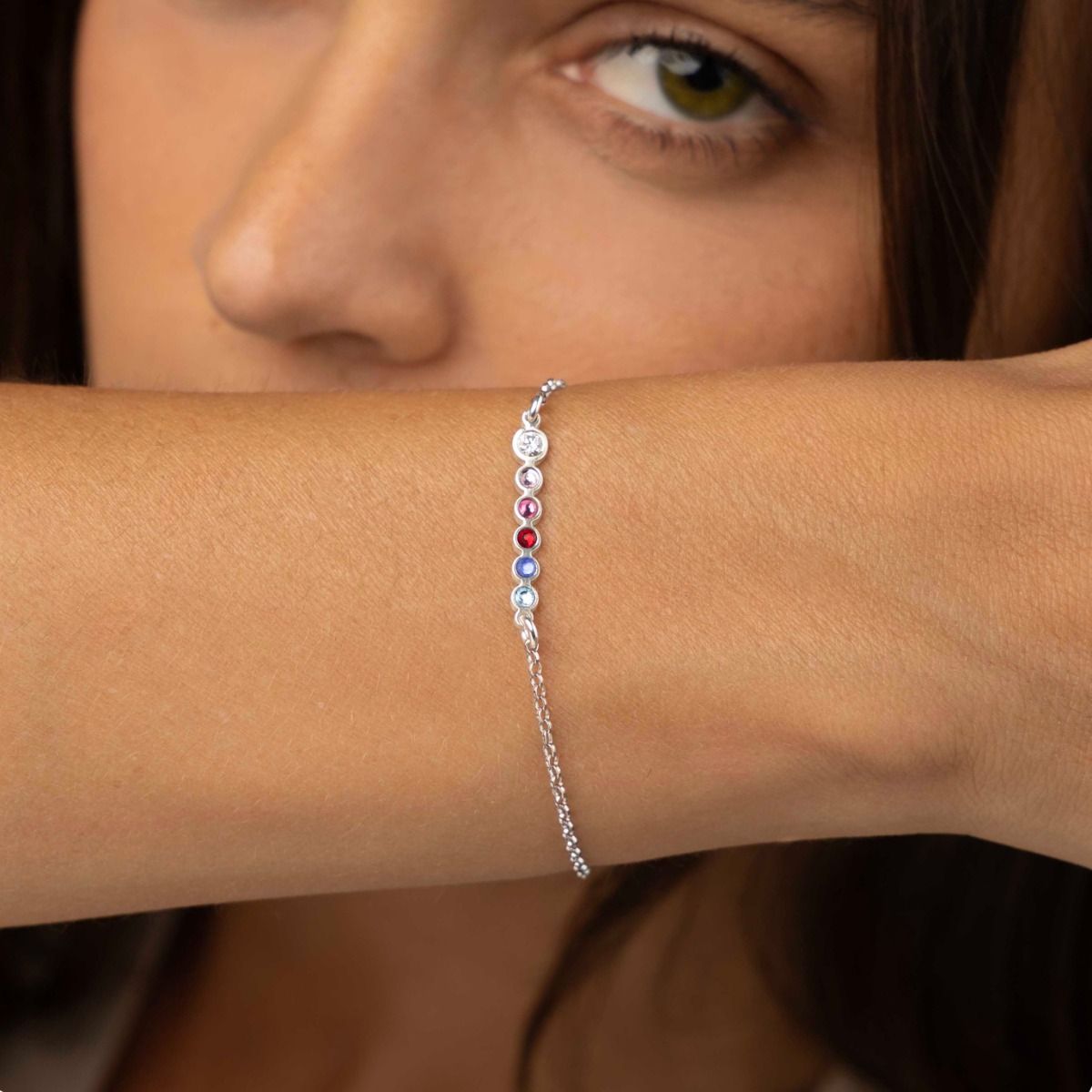 Diamond birthstone bracelet best sale