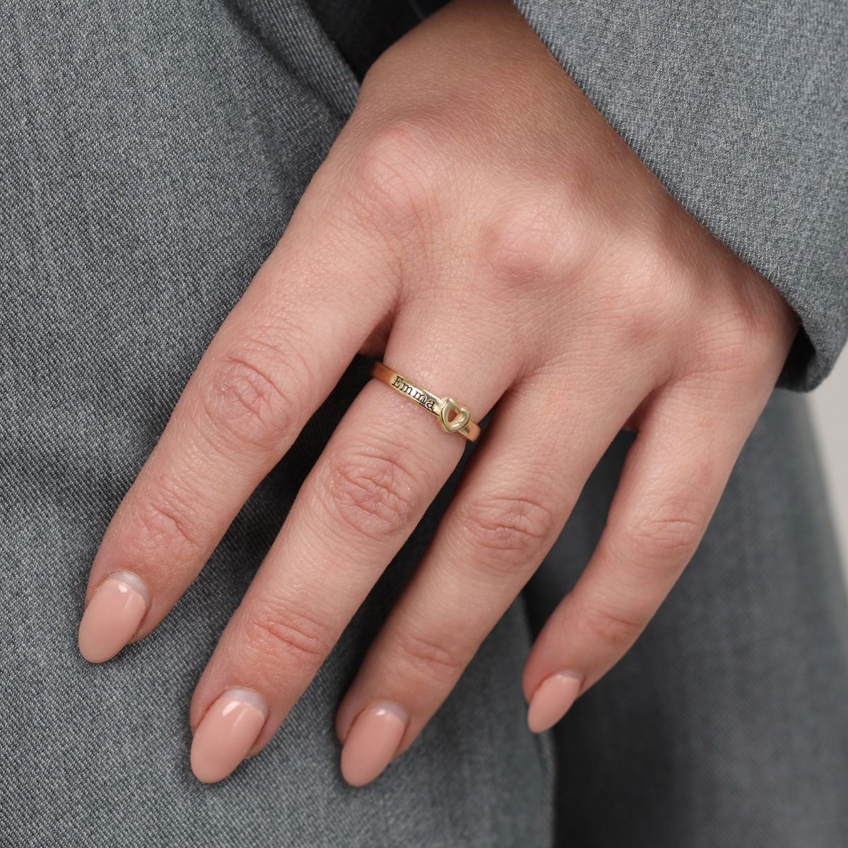 Ties of Heart Name Gold Plated Ring 1 Name Talisa