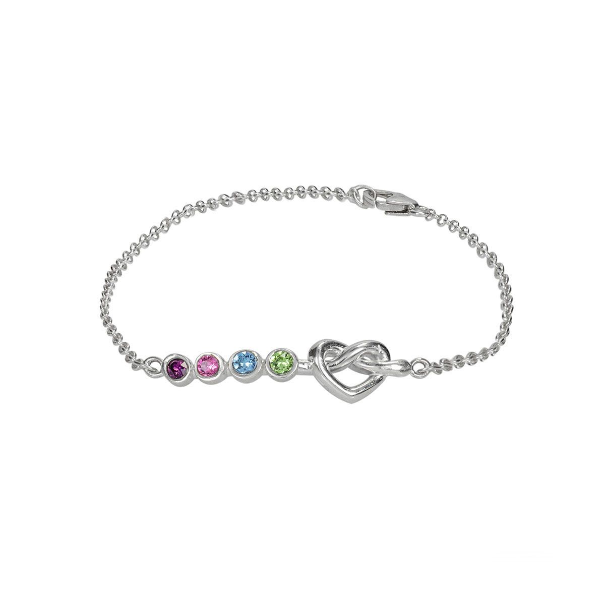 Buy Luv Aj Silver Cross My Heart Anklet in Silver-plated Stainless