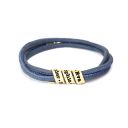 Blauwe Suède Polsband