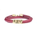 Rood Suède Polsband