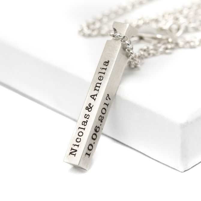 Talisa Sky Bar Necklace [Sterling Silver]