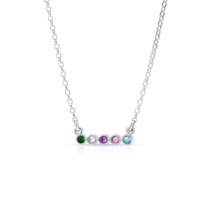 Collar Talisa Estrellas Horizontal [Plata de Ley]