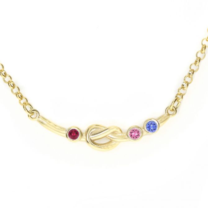 Ties Of Love Necklace Horizontal [Gold Plated]