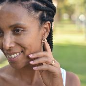 Spheres of Love Earrings [Gold Plated]