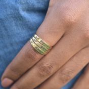 Moon Glow Name Ring [Gold Plated]