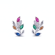 Rainbow Branch Earrings