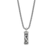 Infinity Bar Name Necklace For Men - Sterling Silver