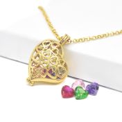 Collar Talisa Corazones [Bañado en Oro de 18K]