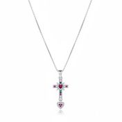 Devotion Heart Cross Necklace