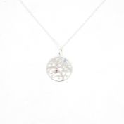 Tree of Life Birthstone Necklace [Sterling Silver]