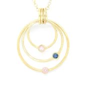 Grano Aggiuntivo con Nome per Collane di Famiglia [Placcato Oro 18kt]