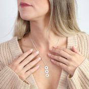 Collier Coeurs Ouverts avec Noms [Argent 925] 