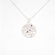 Tree of Life Birthstone Necklace [Sterling Silver]