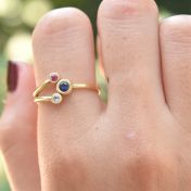 A Mother's Love Ring - Double Love [Gold Plated]